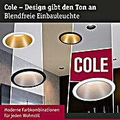 Paulmann LED-Einbauleuchte Cole (19,5 W, Schwarz/Gold, Warmweiß, 3 Stk.) | BAUHAUS