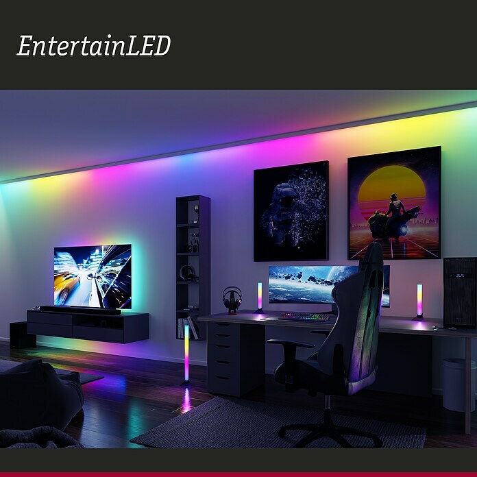 RGB LED Strip Light 20m verlegen für meinen Gaming Room 