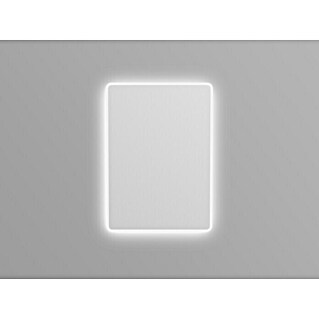 DSK LED-Lichtspiegel Silver Sunlight (70 x 50 cm, Kippschalter)