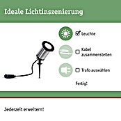Paulmann Plug & Shine LED-Gartenstrahler Spot (Ø x H: 8,8 x 26,5 cm, Anthrazit, 5,1 W, IP65) | BAUHAUS