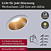 Paulmann LED-Einbauleuchte Cole (19,5 W, Weiß/Gold, Warmweiß, 3 Stk.) | BAUHAUS