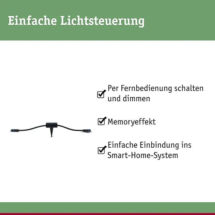 Paulmann Plug & Shine Dimm- & Schaltcontroller Smart - Max. Leistung: 75 W - Intelligente Lichtsteuerung mit Fernbedienung, Memoryeffekt und einfacher Einbindung ins Smart-Home-System.