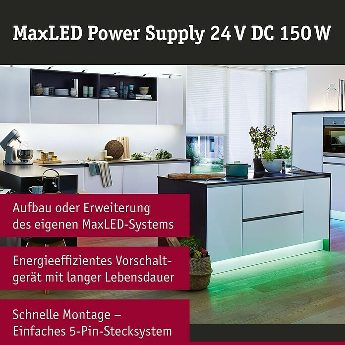 Paulmann MaxLED Alimentación de corriente MaxLED (An x Al: 210 x 34 mm, Blanco) | BAUHAUS