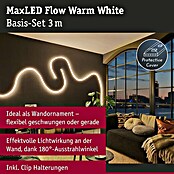 Paulmann MaxLED LED-Band Flow Warmweiß Basisset (L x H: 3 m x 10 mm, Weiß) | BAUHAUS