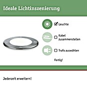 Paulmann Plug & Shine LED-Gartenspot (6 W, Warmweiß, IP67, Ø x H: 14 x 15 cm, Abstrahlwinkel: 20 °)