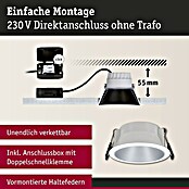 Paulmann LED-Einbauleuchte Cole (19,5 W, Weiß/Silber, Warmweiß, 3 Stk.) | BAUHAUS