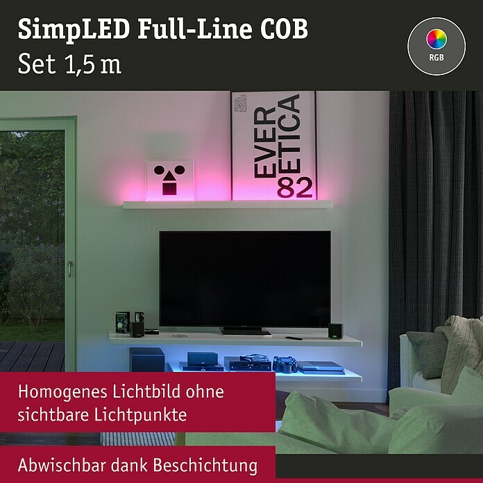 Paulmann LED-Band (Länge: 150 cm, Lichtfarbe: RGB, 14,5 W, 230 V) | BAUHAUS