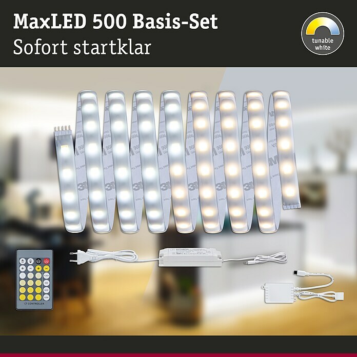 MaxLED (3 White Basisset Neutralweiß) LED-Band | Tunable Paulmann m, BAUHAUS