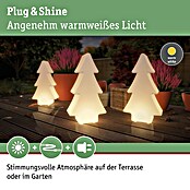 Paulmann Plug & Shine LED-Dekoleuchte Tree (2,8 W, Weiß, L x B x H: 14 cm x 28 mm x 49 cm)