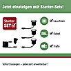 Paulmann Plug & Shine Basis-Set LED-Bodeneinbauleuchte Smart Home Zigbee (3,6 W, Silber, Ø x H: 9,8 x 9,2 cm, Per App steuerbar, IP65) | BAUHAUS