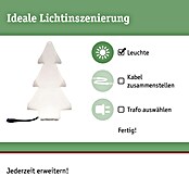 Paulmann Plug & Shine LED-Dekoleuchte Tree (2,8 W, Weiß, L x B x H: 14 cm x 28 mm x 49 cm)