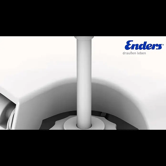 Enders Campingtoilette Deluxe - L x B x H: 44,5 x 38 x 36,5 cm, Elektrische Wasserspülung, Kunststoff - Campingtoiletten von Enders: Sauber, sicher und komfortabel