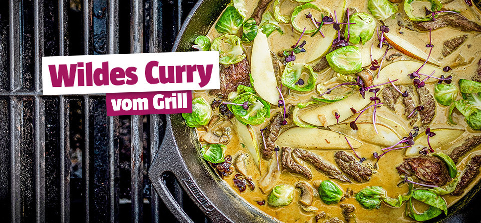 Rzept Wildes Curry vom Grill