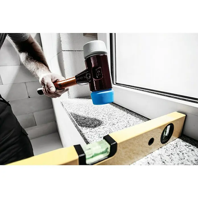Halder Simplex Schonhammer - Durchmesser Kopf: 50 mm - Werkzeugaufnahme eines Schonhammers mit Kunststoffaufsatz. Das Produkt zeichnet sich durch seine hohe Qualität aus.