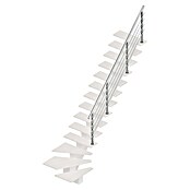 Sogem Escalera principal Kalea (Ancho: 85 cm, 1/4 espiral derecha, Altura de planta: 285,2 cm, Apache Grey, Con barandilla) | BAUHAUS