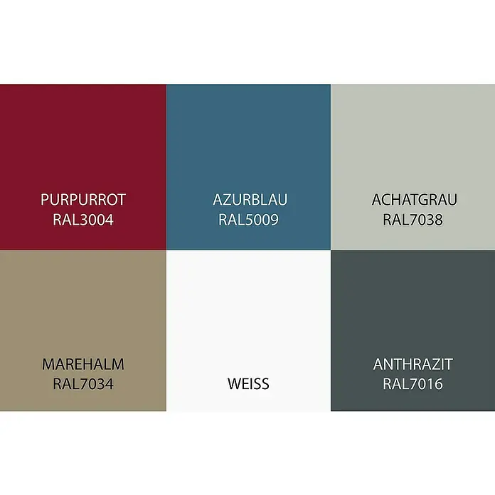 Bondex Wetterschutzfarbe - Weiß, Seidenglänzend, 2,5 l - Farbpalette mit Purpurrot (RAL3004), Azurblau (RAL5009), Achatgrau (RAL7038), Marehalm (RAL7034), Weiß und Anthrazit (RAL7016).