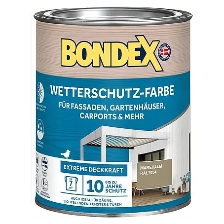 Bondex  Wetterschutzfarbe RAL 7034