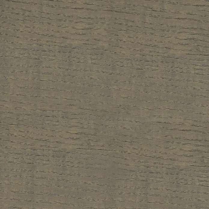 Bondex Holzwachs Sauna Finish - Grau, 1 l, Seidenmatt - Detailaufnahme einer Holzoberfläche mit feiner Maserung in einem neutralen Grauton, ideal für Möbel oder Innenausbau.