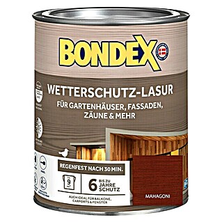 Bondex Holzlasur Wetterschutz-Lasur (Mahagoni, 750 ml, Seidenglänzend)