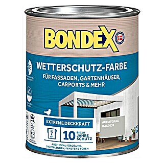 Bondex Wetterschutzfarbe RAL 7038 (Achatgrau, Seidenglänzend, 750 ml)