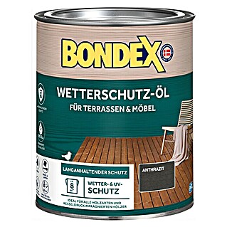 Bondex Holzöl Wetterschutz-Öl (Anthrazit, 750 ml)