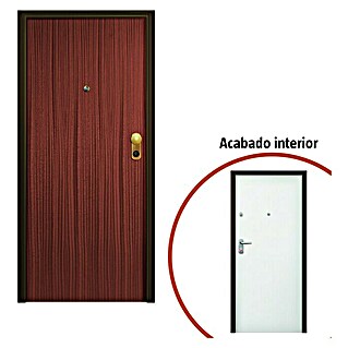 Solid Elements Puerta de entrada interior Acorazada (80 x 204 cm, Apertura según normativa: Izquierda, Sapelly/Blanco lacado 100)