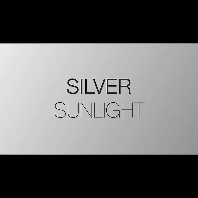 DSK Lichtspiegel Silver Sunlight - 70 x 50 cm, Silber, Leuchtmittel - Design LED Lichtspiegel  Silver Sunlight
