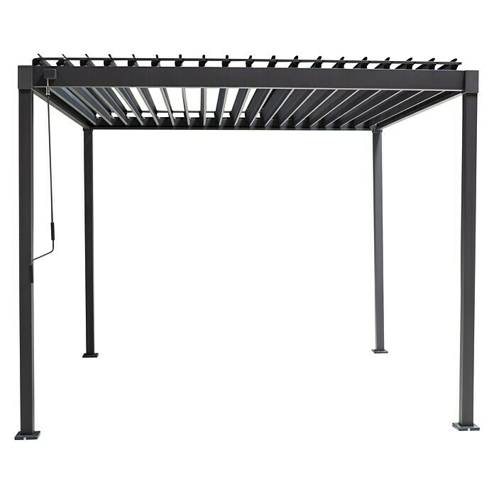Sorara Lamellenpavillon Suva (B x T: 300 x 300 cm, Farbe Gestell: Anthrazit, Stahl) | BAUHAUS