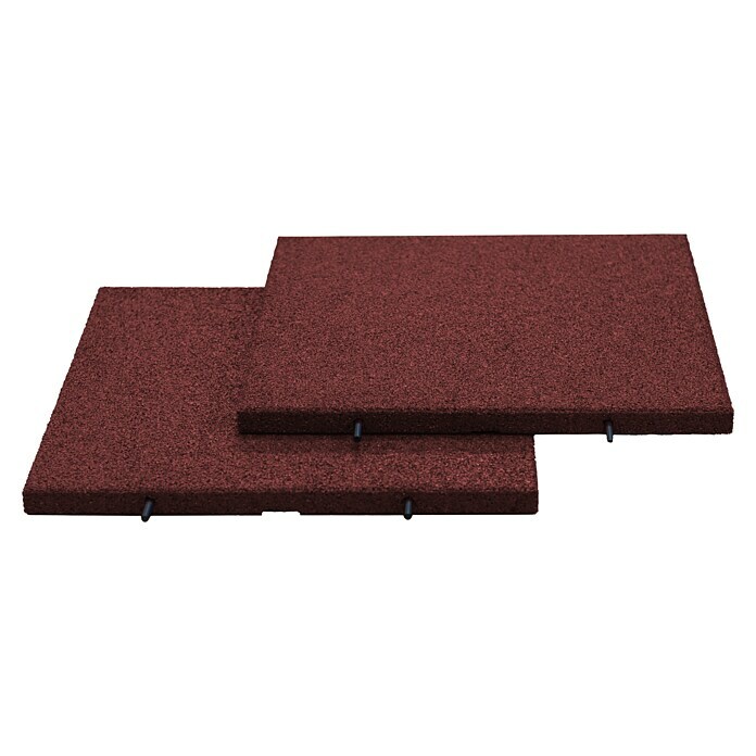 Fallschutzmatte (Rot, 50 x 50 x 3 cm)