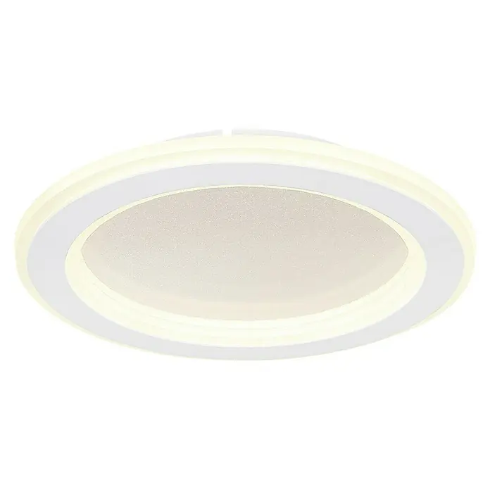Globo LED-Deckenleuchte rund TINI - 18 W, Ø x H: 29,7 x 4,7 cm, Weiß, Neutralweiß - Deckenleuchte in Weiß mit rundem Design und integrierter Beleuchtung für eine moderne Raumgestaltung.