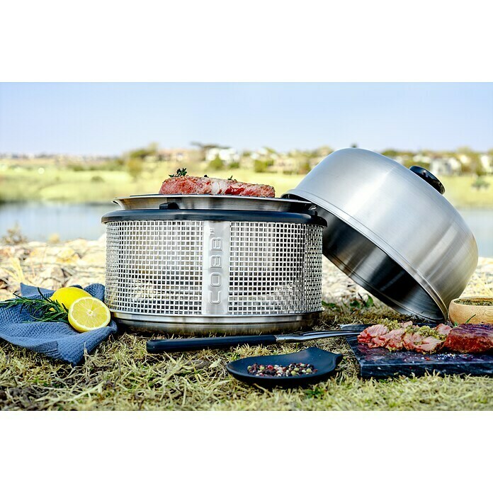 Cobb Holzkohlegrill Air Deluxe (Durchmesser Grillfläche: 32 cm, Silber) | BAUHAUS