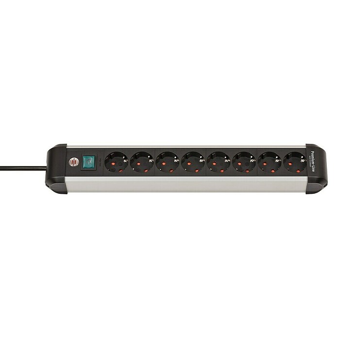 Brennenstuhl Premium-Alu-Line Stekkerdoos 8-voudig (Kabellengte: 3 m) | BAUHAUS