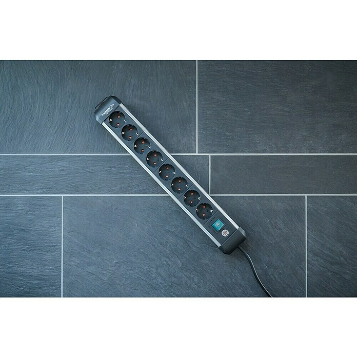 Brennenstuhl Premium-Alu-Line Stekkerdoos 8-voudig (Kabellengte: 3 m) | BAUHAUS