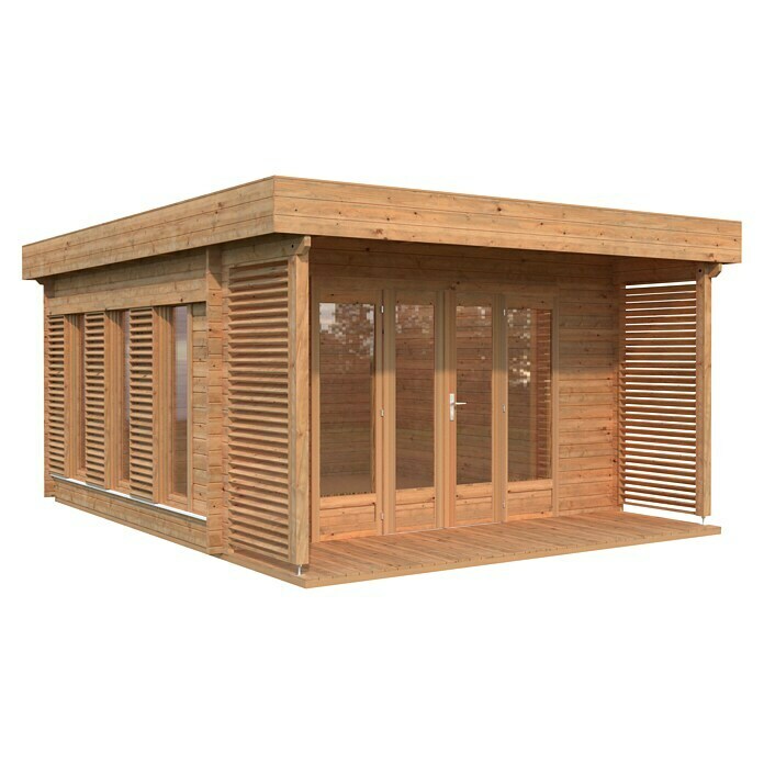 Regenrinnen-Set, rot - Gartenhaus 20m² von Gardy Shelter