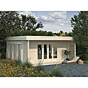 Palmako Gartenhaus Caroline (Außenmaß inkl. Dachüberstand (B x T): 584 x 544 cm, Holz, Transparent) | BAUHAUS