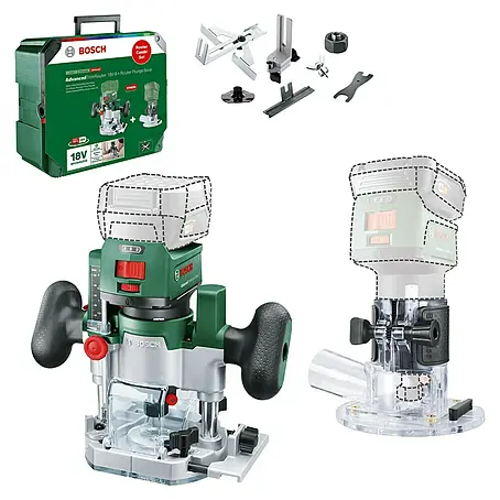 Bosch Power for All 18V Akku-Kantenfräser AdvancedTrimRouter 18V-8 Set