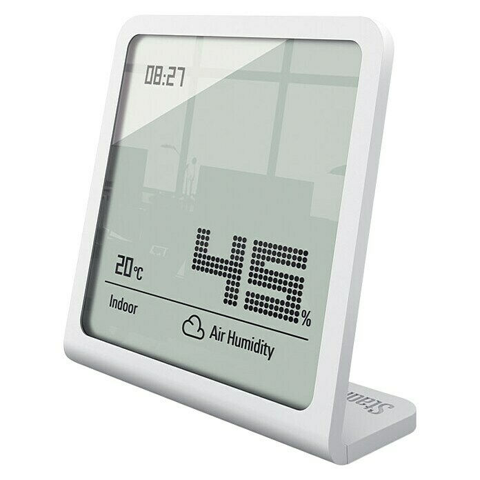 Stadler Form Digitales Thermo-Hygrometer SelinaDigital, Weiß Front View