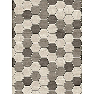 Atlas Concorde Solution Yorkshire Mozaïektegel Hexagon Cold (25,3 x 33 cm, Beige/Grijs/Antraciet, Mat)