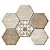 Atlas Concorde Solution Yorkshire Mosaikfliese Hexagon Warm 