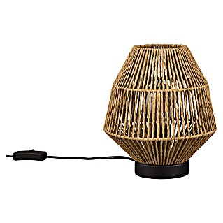 Reality Leuchten Miki Tischleuchte rund Miki (40 W, Ø x H: 20 x 20,5 cm, Braun, E27)