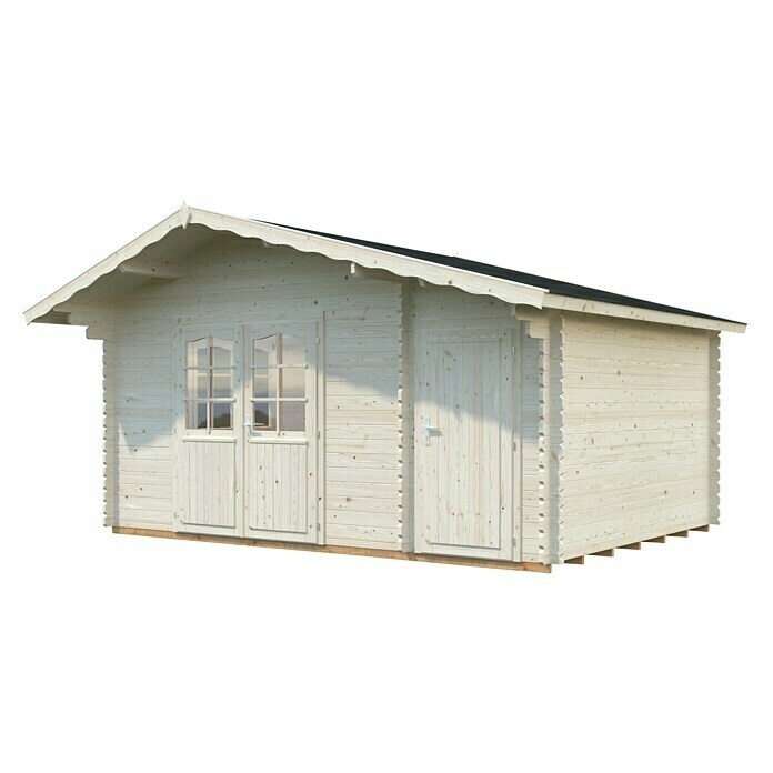 Palmako Gartenhaus Emma (Außenmaß inkl. Dachüberstand (B x T): 513 x 410 cm, Holz, Transparent) | BAUHAUS