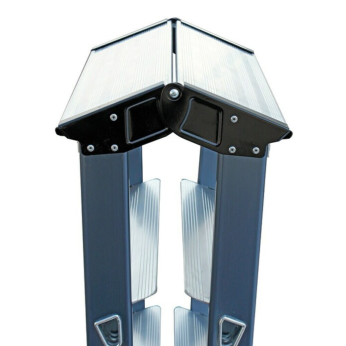 Krause Monto Stufen-Doppelleiter SePro D (Arbeitshöhe: 2,85 m, Anzahl Tritte: 2 x 6 Stufen, Tiefe Stufen: 80 mm, Aluminium)