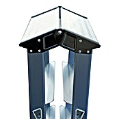Krause Monto Stufen-Doppelleiter SePro D (Arbeitshöhe: 2,85 m, Anzahl Tritte: 2 x 6 Stufen, Tiefe Stufen: 80 mm, Aluminium)