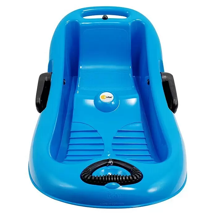 KHW Schlitten Snow Flipper - L x B: 98,5 x 51 cm, Belastbarkeit: 70 kg, Kunststoff, Eisblau - Vorderansicht