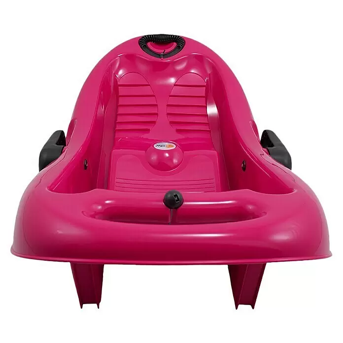 KHW Schlitten Snow Flipper - L x B: 98,5 x 51 cm, Belastbarkeit: 70 kg, Kunststoff, Anthrazit - Vorderansicht