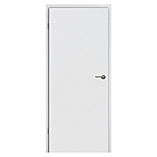 Kilsgaard Zimmertür 30/03-Q ohne Schlüssellochbohrung (860 x 1.985 mm, DIN Anschlag: Links, Weiß lackiert, ähnlich RAL 9010, Mittellage: Röhrenspan)