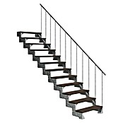 Sogem Escalera exterior Gardentop (Ancho: 80 cm, Número de escalones: 12 ud., Recto, Marrón) | BAUHAUS
