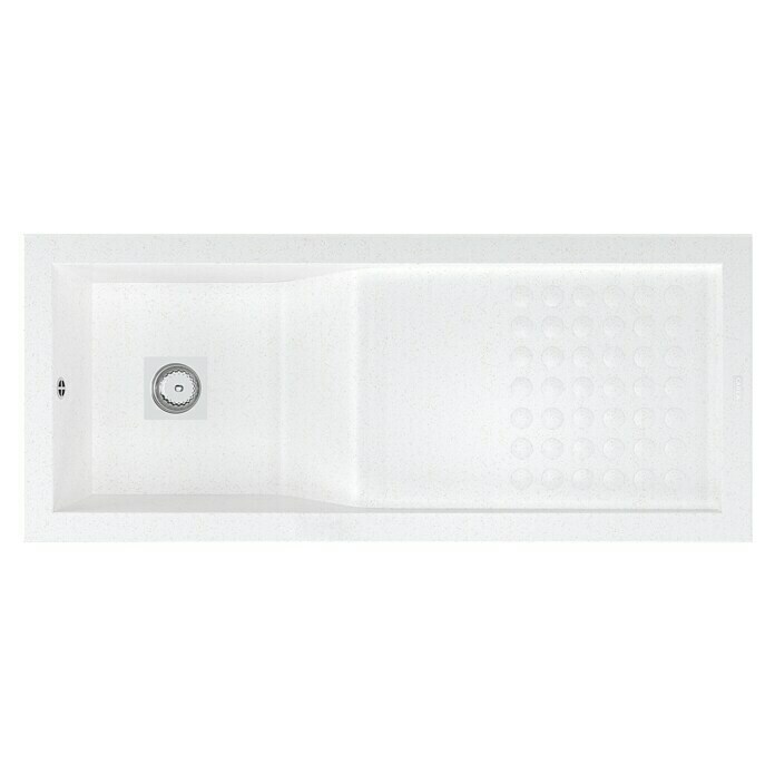 Carea Einbauspüle Vague (118 x 50 cm, CAREAlith®, Weiß)