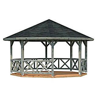 Palmako Pavillon Betty (551 x 551 cm, Grau)