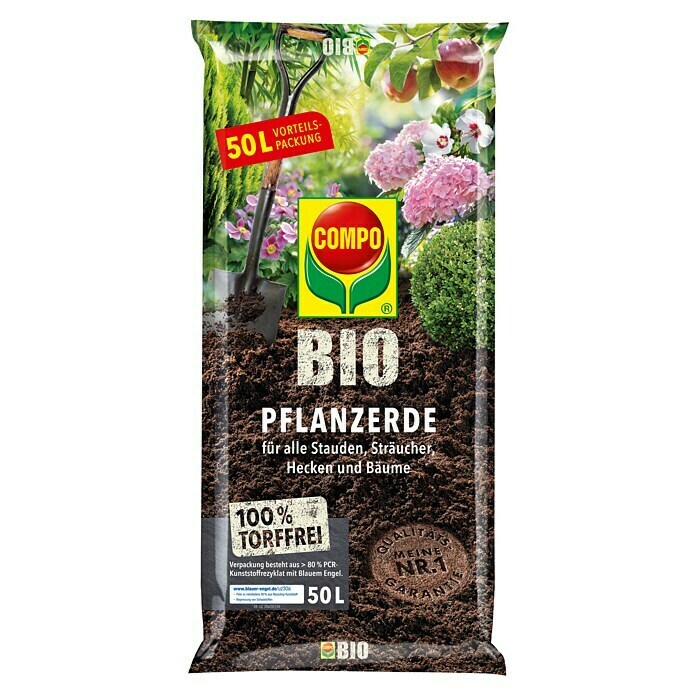 Compo Bio-Pflanzerde (50 l, Torffrei)